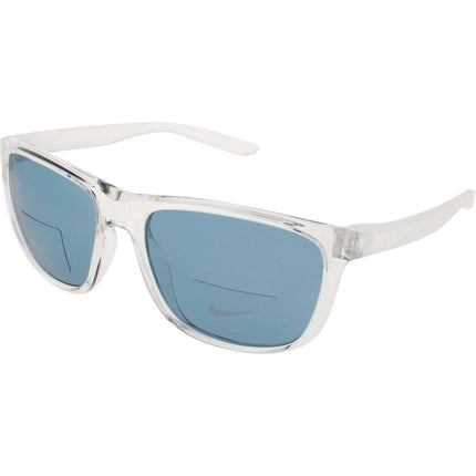 Nike Men's Sunglasses - Clear Rectangular Full Rim Frame | FLIP ASCENT DJ9930 900 ,