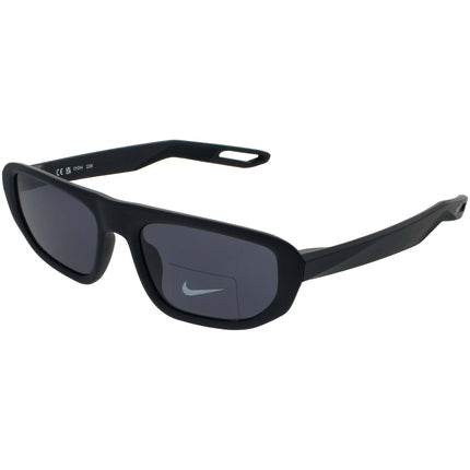 Nike Unisex Sunglasses - Matte Black Rectangular Full Rim Frame | NV04 DZ7376 010 ,