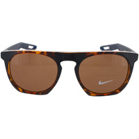 Nike Unisex Sunglasses - Tortoise Plastic Browline Frame | FLATSPOT XXII DV2258 220 ,