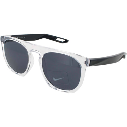 Nike Unisex Sunglasses - Clear/White Plastic Full Rim Frame | FLATSPOT XXII DV2258 900 ,