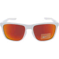 Nike Unisex Sunglasses - White Plastic Rectangular Full Rim | FORTUNE M FD1805 100 ,