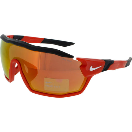 Nike Unisex Sunglasses - Orange Plastic Shield Frame | SHOW X RUSH TEAM FD1887 891 ,