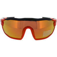 Nike Unisex Sunglasses - Orange Plastic Shield Frame | SHOW X RUSH TEAM FD1887 891 ,