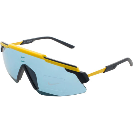 Nike Unisex Sunglasses - Laser Orange Plastic Shield Full Rim | MARQUEE FN0301 845 ,