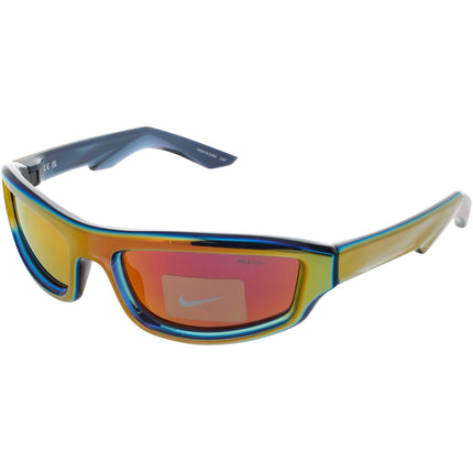 Nike Men's Sunglasses - Total Orange Mirror Full Rim Frame | LUCENT FLASH EV24050 891 ,