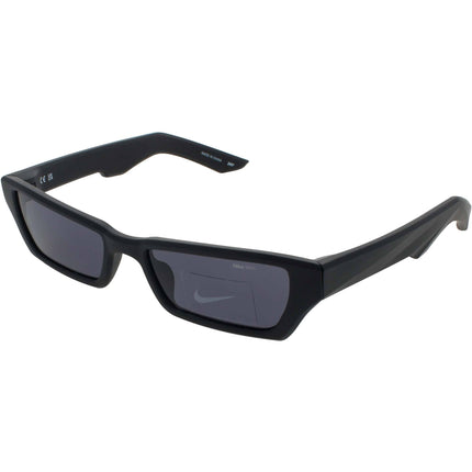Nike Men's Sunglasses - Matte Black Plastic Rectangular | LUCENT BOOST EV24051 010 ,