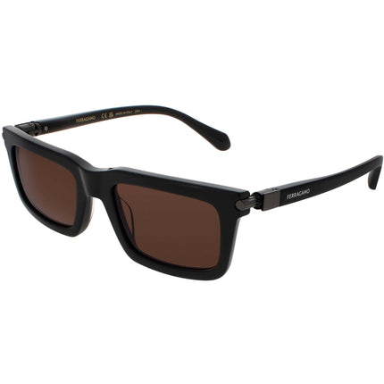 Salvatore Ferragamo Men's Sunglasses - Brown Plastic Rectangular Frame | SF2015S 210 ,