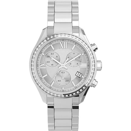 Timex Women's Watch - Chronograph Silver Dial Stainless Steel Bracelet | TW2V57600 ,