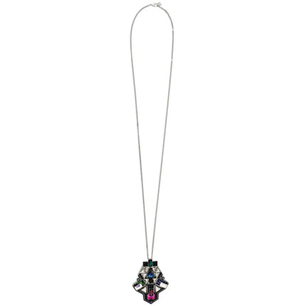 Swarovski Women's Necklace - Buzz Multicolor Crystals with Palladium Chain | 5070638 ,