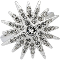 Swarovski Women's Ring - Balthus Rhodium Plated with Crystals Star, Size 9 | 5095317 ,