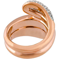Swarovski Women's Ring - Every Wide Rose Gold Clear Crystal Pave, Size 8 | 5221555 ,