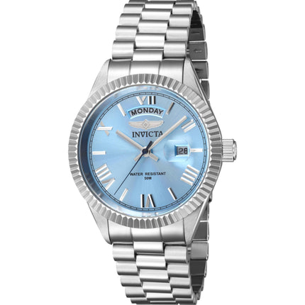 Invicta Men's Watch - Specialty Light Blue Dial Silver Steel Bracelet Date | 43933 ,