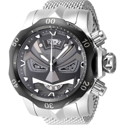 Invicta Men's Watch - Venom Chronograph Gunmetal and Black Dial Steel Bracelet | 48169 ,