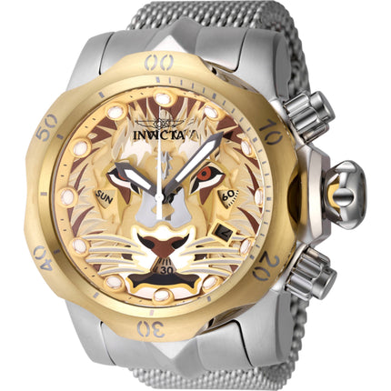 Invicta Men's Watch - Venom Chronograph Silver Stainless Steel Mesh Bracelet | 48171 ,