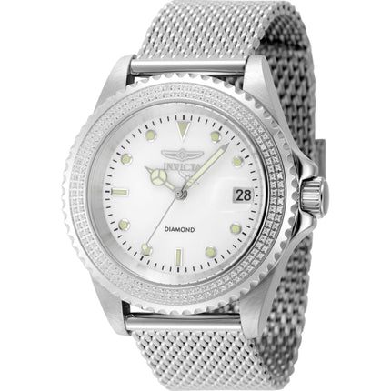 Invicta Men's Watch - Elite Diamond Automatic Silver Tone Dial Steel Bracelet | 48744 ,