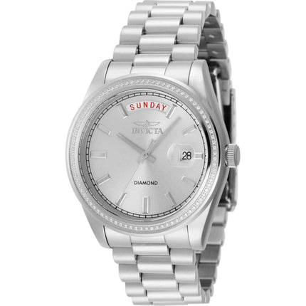 Invicta Women's Watch - Elite Diamond Quartz Silver Tone Dial Steel Bracelet | 48763 ,