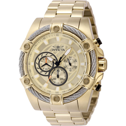 Invicta Men's Watch - Bolt Chronograph Yellow Gold Steel Bracelet Quartz | 48866 ,