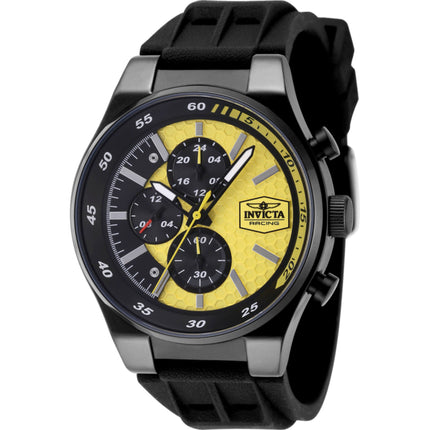 Invicta Men's Watch - Invicta Racing Chronograph Black and Yellow Dial Strap | 48876 ,