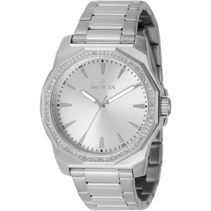 Invicta Men's Watch - Speedway Silver Tone Dial Crystal Bezel Steel Bracelet | 49104 ,