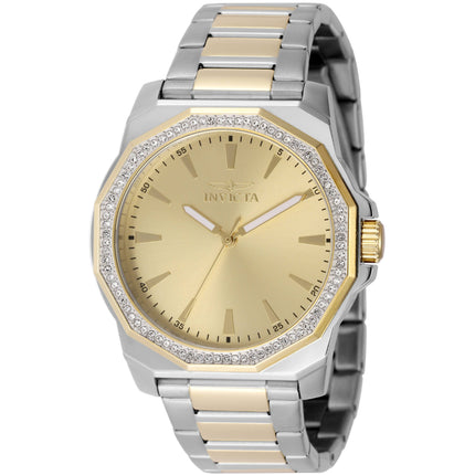Invicta Men's Watch - Speedway Quartz Crystal Bezel Gold Tone Dial Bracelet | 49106 ,