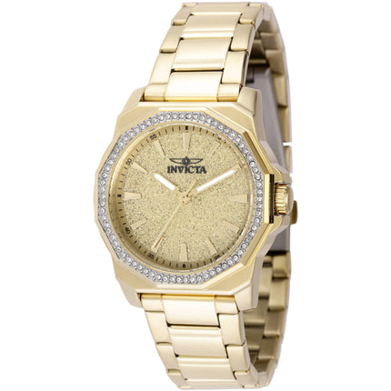 Invicta Women's Watch - Speedway Quartz Gold Tone Glitter Dial Bracelet | 49130 ,