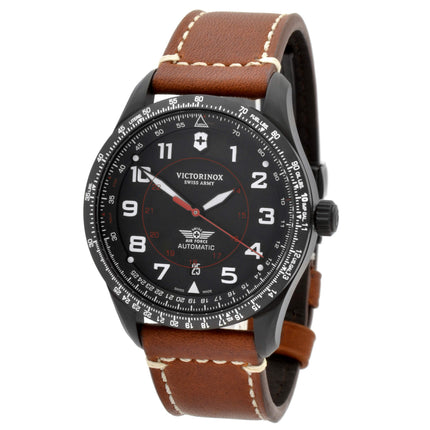 Victorinox Swiss Army Men's Mechanical Watch - Airboss Black Dial Strap | 241886 ,