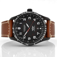 Victorinox Swiss Army Men's Mechanical Watch - Airboss Black Dial Strap | 241886 ,