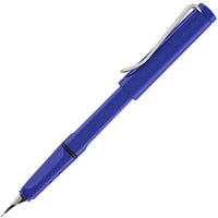 Lamy Fountain Pen - Safari Glossy Blue ABS Plastic Barrel Steel Nib, Medium | L14MBC ,