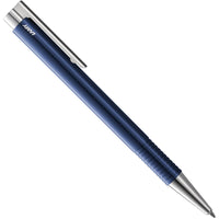 Lamy Ballpoint Pen - Logo M+ Shiny Blue Plastic Barrel with Chrome Trim | L204MBEBC ,