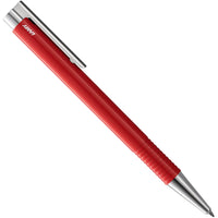 Lamy Ballpoint Pen - Logo M+ Shiny Red Plastic Body with Chrome Plated Trim | L204MRD ,