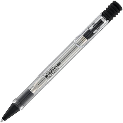 Lamy Ballpoint Pen - Vista Clear Non-Fade Plastic Barrel with Metal Clip | L212BC ,