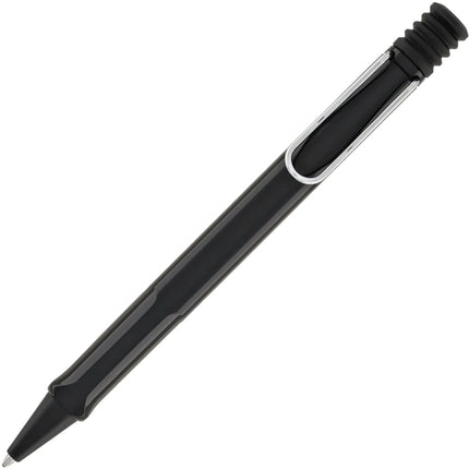 Lamy Ballpoint Pen - Safari Shiny Black Plastic Barrel with Chrome Clip | L219BKBC ,