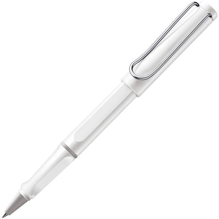 Lamy Rollerball Pen - Safari White Plastic Ergonomic Grip Medium Point | L319WEBC ,