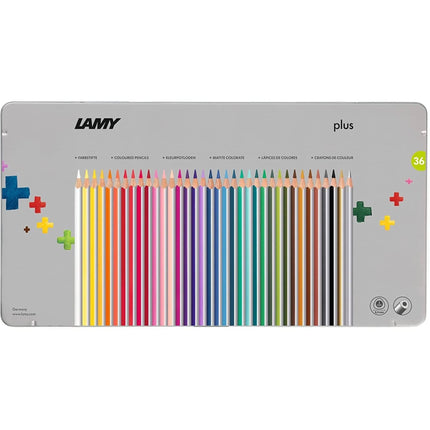 Lamy Color Pencils - Plus Highly Resistant with Metal Box, Pack of 36 | L4026065 ,
