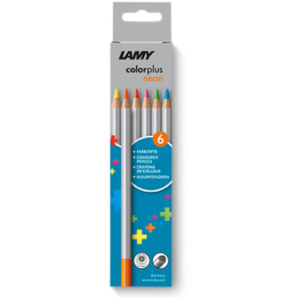 Lamy Color Pencils - Colorplus Neon Cedarwood Highly Resistant, Pack of 6 | L4035193 ,