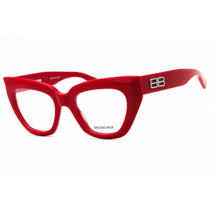 Balenciaga Women's Eyeglasses - Red Acetate Cat Eye Shape Full Rim Frame | BB0238O 003 ,