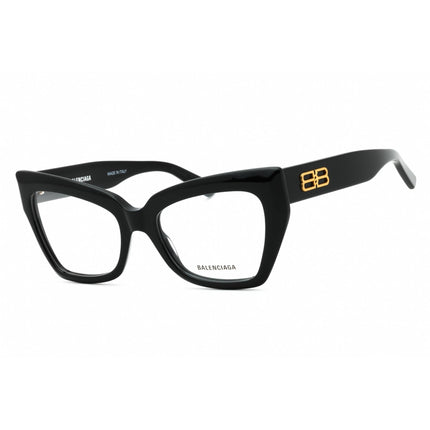 Balenciaga Women's Eyeglasses - Black Acetate Cat Eye Full Rim Frame | BB0275O 001 ,