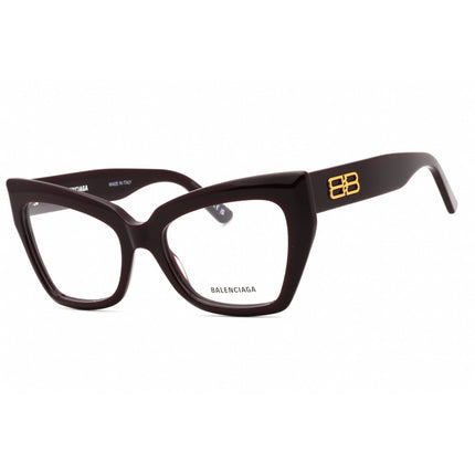 Balenciaga Women's Eyeglasses - Red Acetate Cat Eye Shape Full Rim Frame | BB0275O 003 ,