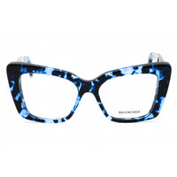 Balenciaga Women's Eyeglasses - Blue Acetate Cat Eye Full Rim Frame | BB0297O 004 ,