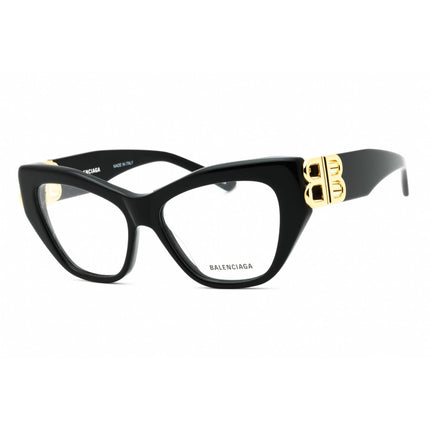 Balenciaga Women's Eyeglasses - Black Acetate Cat Eye Full Rim Frame | BB0312O 001 ,
