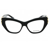 Balenciaga Women's Eyeglasses - Black Acetate Cat Eye Full Rim Frame | BB0312O 001 ,