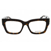 Balenciaga Women's Eyeglasses - Havana Acetate Square Full Rim Frame | BB0325O 007 ,