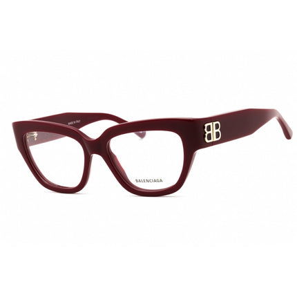 Balenciaga Women's Eyeglasses - Burgundy Acetate Cat Eye Full Rim Frame | BB0326O 004 ,