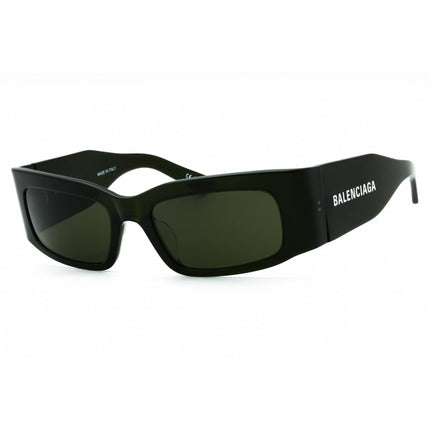 Balenciaga Unisex Sunglasses - Green Acetate Rectangular Full Rim Frame | BB0328S 006 ,