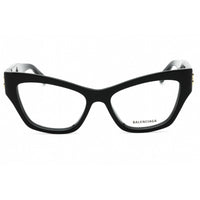 Balenciaga Women's Eyeglasses - Black Acetate Cat Eye Full Rim Frame | BB0362O 001 ,