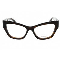 Balenciaga Women's Eyeglasses - Havana Acetate Cat Eye Full Rim Frame | BB0362O 002 ,