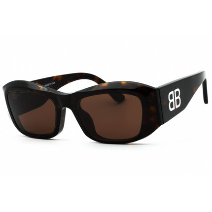 Balenciaga Women's Sunglasses - Dark Havana Acetate Cat Eye Full Rim | BB0397SA 002 ,