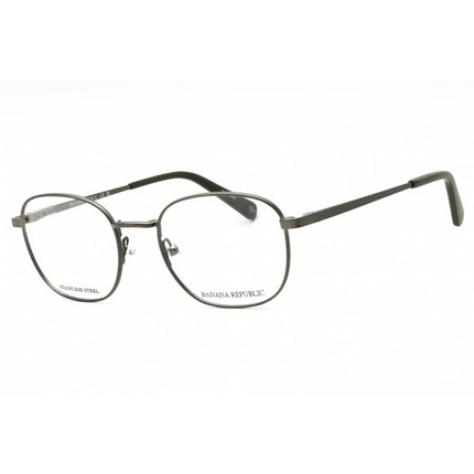 Banana Republic Men's Eyeglasses - Matte Grey Metal Oval Full Rim | BR 117 0FRE 00 ,