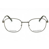 Banana Republic Men's Eyeglasses - Matte Grey Metal Oval Full Rim | BR 117 0FRE 00 ,