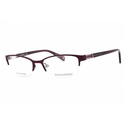 Banana Republic Women's Eyeglasses - Matte Violet Half Rim Frame | BR 200 01JZ 00 ,